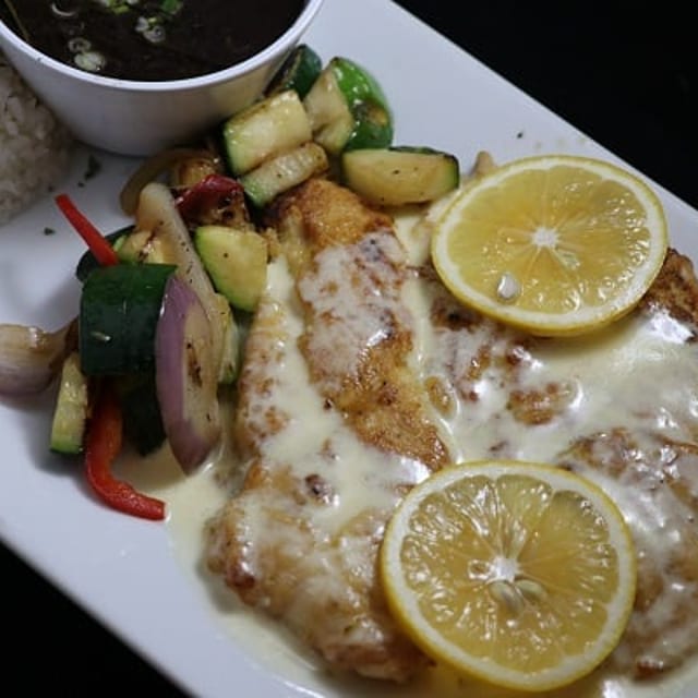 Hard Grove Lemon Salsa Chicken.